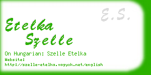 etelka szelle business card